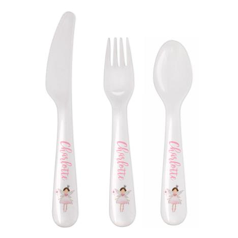 Personalised Fairy Princess Design 3pc Plastic Cutlery Set £12.99